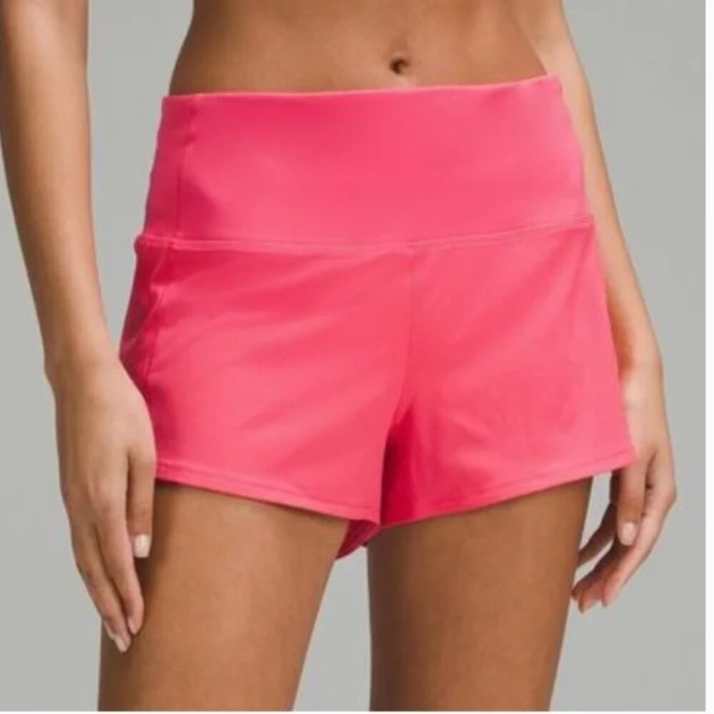 Lululemon Speed Up High-Rise Lined Short 4" Glaze Pink Size size 4